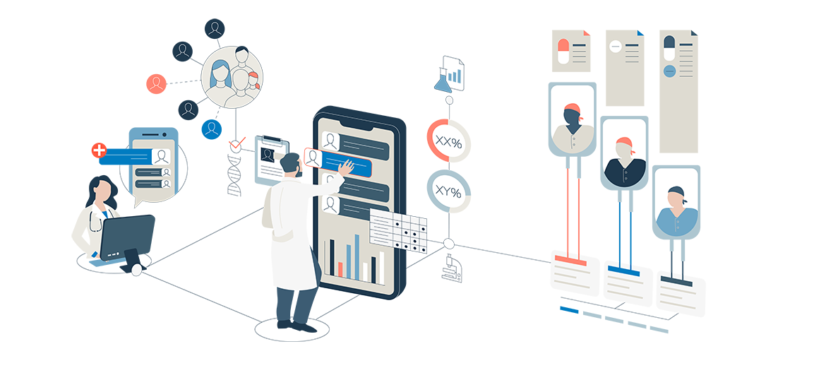 Graphic representing electronic health record accessibility